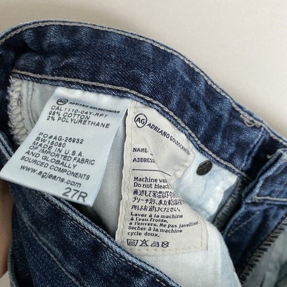 AG Adriano Goldschmied The Stilt Jeans Womens 27 Cigarette Leg Blue - Picture 5 of 6